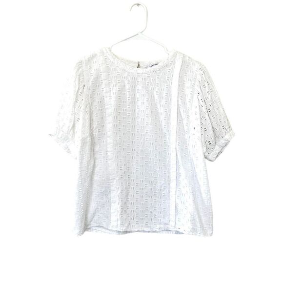 Elizabeth and James White Eyelet Blouse - Picture 2 of 4